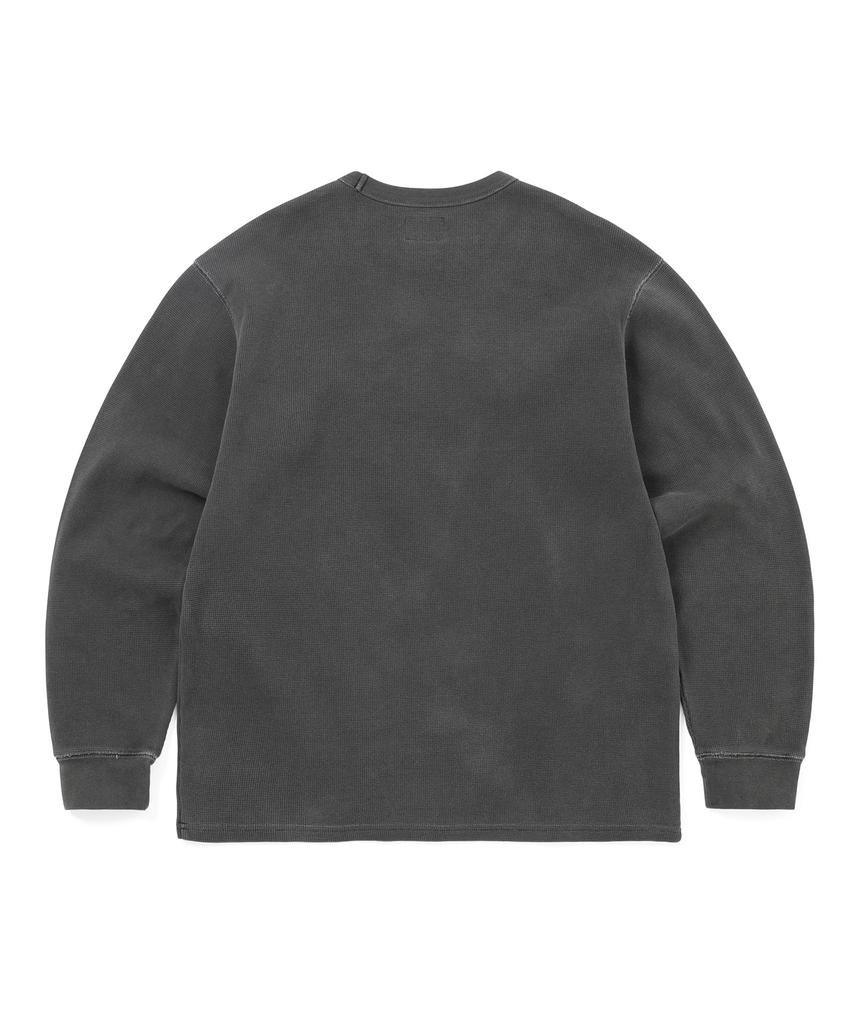 THISISNEVERTHAT Waffle L/S Tee Charcoal