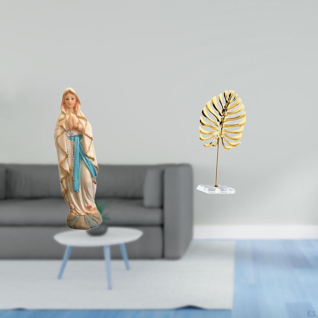 Blessed Mary Sculpture Resin Figurine Abstract Artwork Decorative Desk Display for Home Office Car