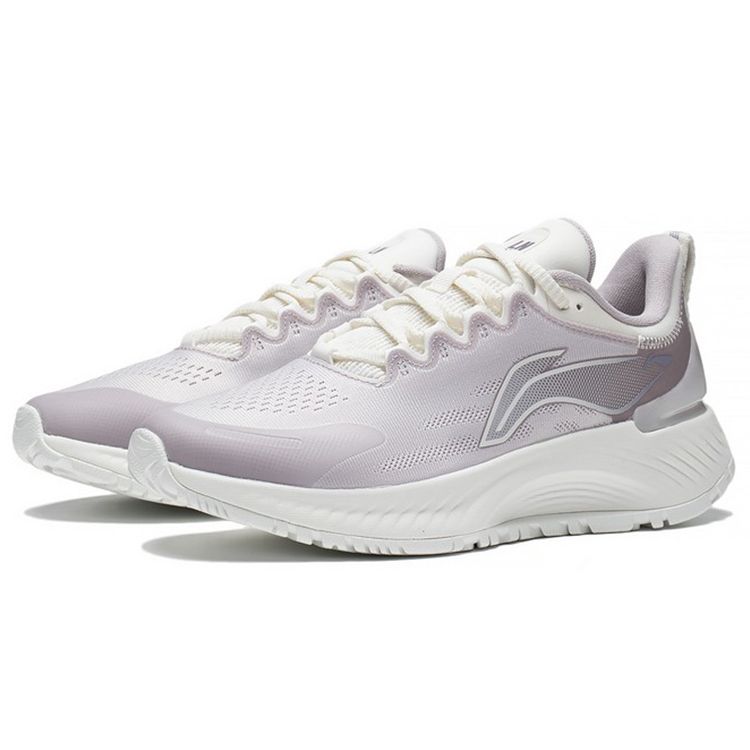 Li Ning Yue Ying Element Cushioning Low Top Running Shoes Women Running Shoes Lotus-Pink Purple ARHS008-5