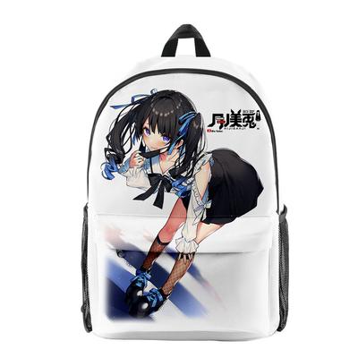 Cartoon Youthful Vtuber Tsukino Mito Anime School Bags Notebook Backpacks 3D Printed Oxford Waterproof Boys/Girls Travel Bags