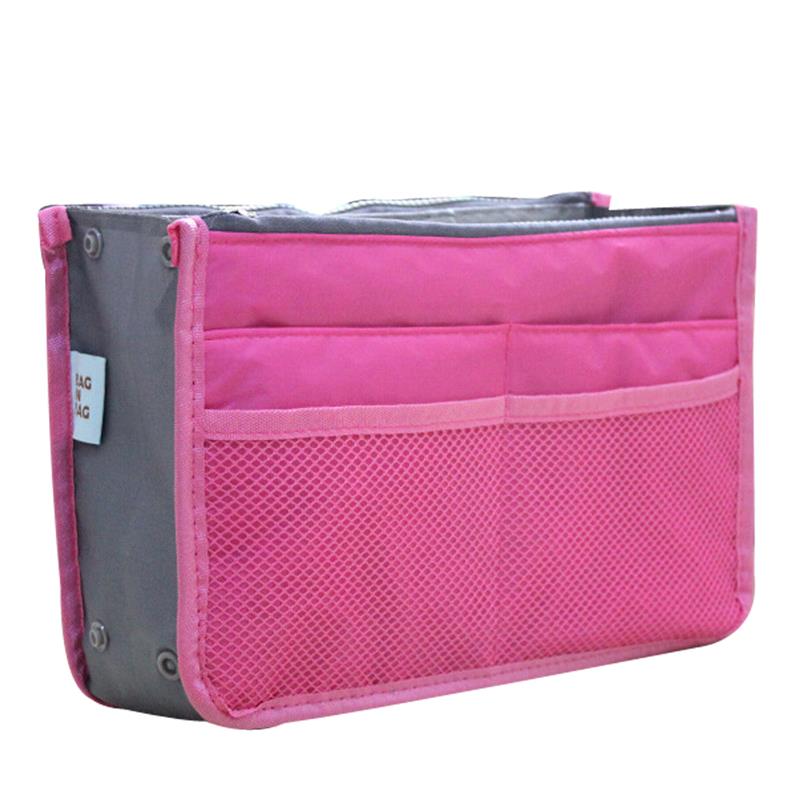 

Multi Colors Bag In Bag Makeup Handbag Organizer Insert Multi Functional Women Cosmetic Travel Bags Tidy Bag Makeup Organizers