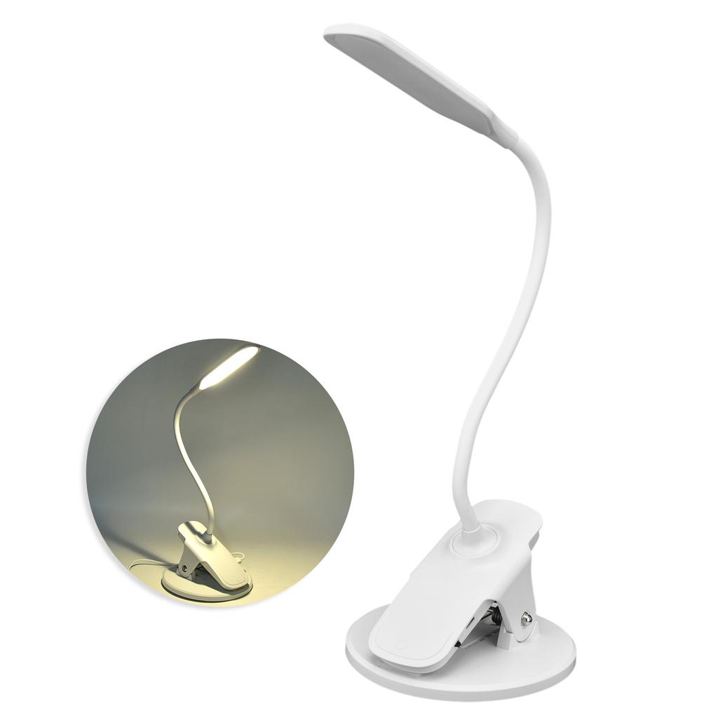 Intelligent Eye Caring Desk Lamp Folding Night Reading Lamp USB Powered Clip Desk Lamp Dorm Light