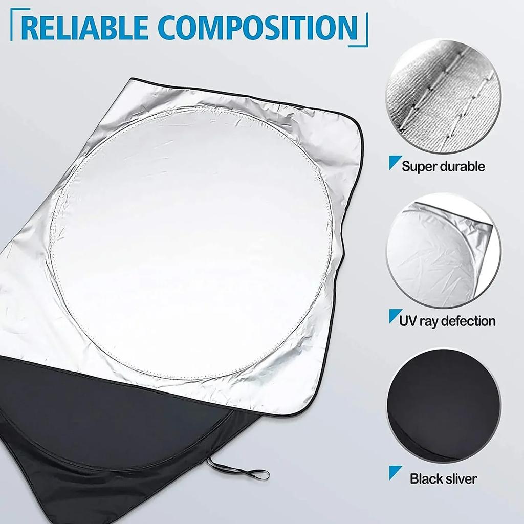 150x70cm Car Sunshade Sun Visor Shade Front Protection Rear Window Film Windshield Cover Uv Protect Reflector Car-styling