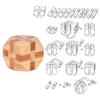 Bamboo IQ For Adults Kids Children Interlocking Puzzle Toy Brain Teaser Classic Toys Kong Ming Lock