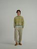 SUNDAY FRUIT MARKET Stripe Sun Knit Crew Mint