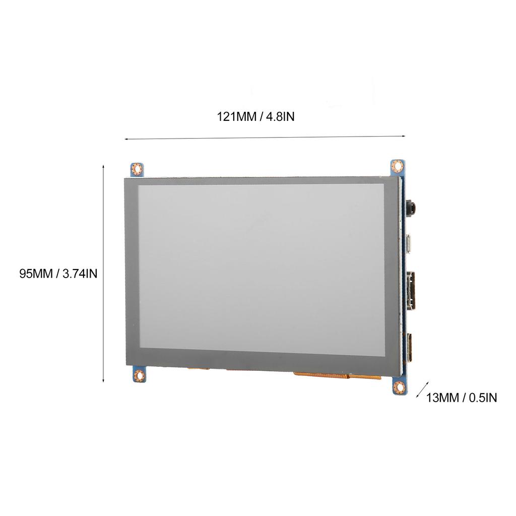 5palcový dotykový monitor pro Raspberry Pi pro Ubuntu 800x480 HD multimediální rozhraní Plug and