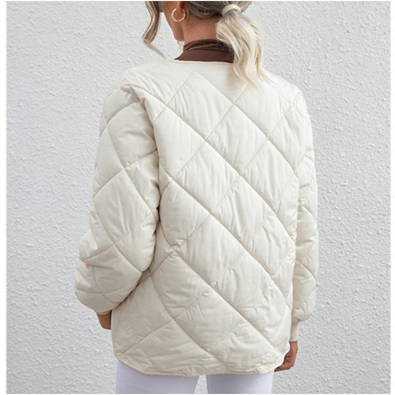 Damen-Übergröße, Baumwolle, Herbst und Winter, leichte Dessous, langärmelig, lässige Jacke