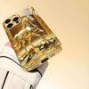 Golden Horse luxury High-end Phone Case Electroplated Glass PhoneCase for iPhone 17 16 15 14 13 12 11pm Pro Plus Dropresistant