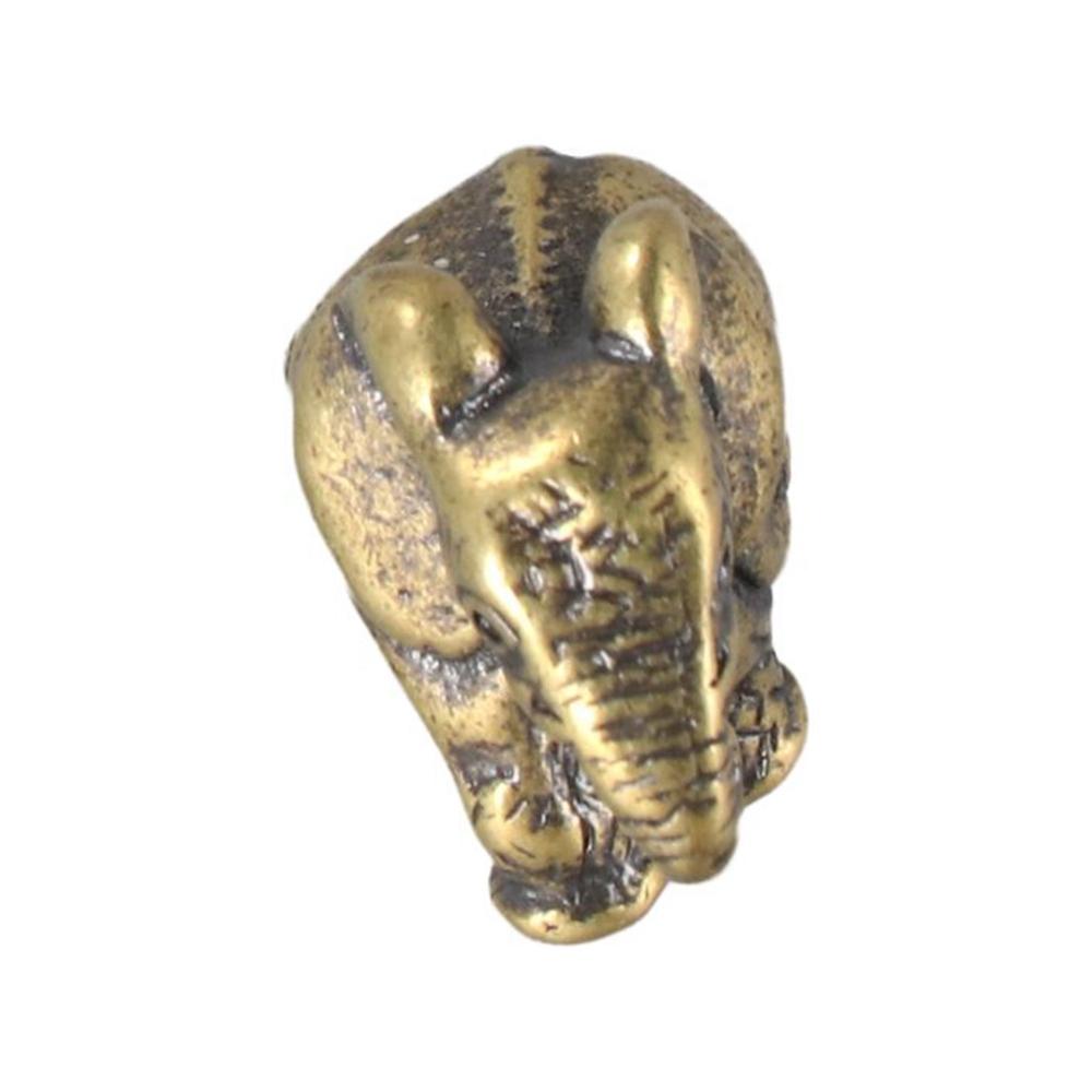 Messing Heimdekoration Handwerk Sammlung Miniaturen Tierstatue Elefantenfiguren Schreibtischornament