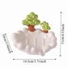 Self Draining Soap Draining Container Portable Soap Dish Tray Ceramic Soap Plate  Household