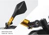 Durable Shockproof Aluminum Rearview Mirror for Motorcycles and Sports Cars