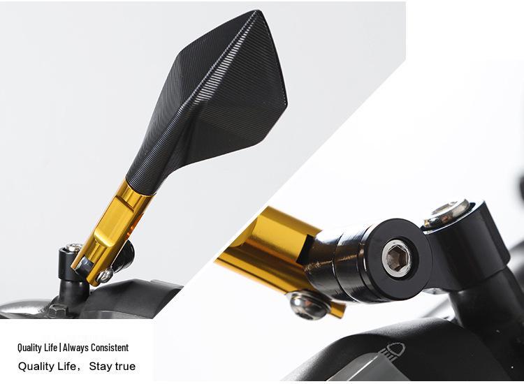 Durable Shockproof Aluminum Rearview Mirror for Motorcycles and Sports Cars