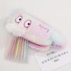 Large Capacity Plush Pencil Case Dirt-proof Cartoon Plush Pen Bag Cute Pencil Pouch  Stationery