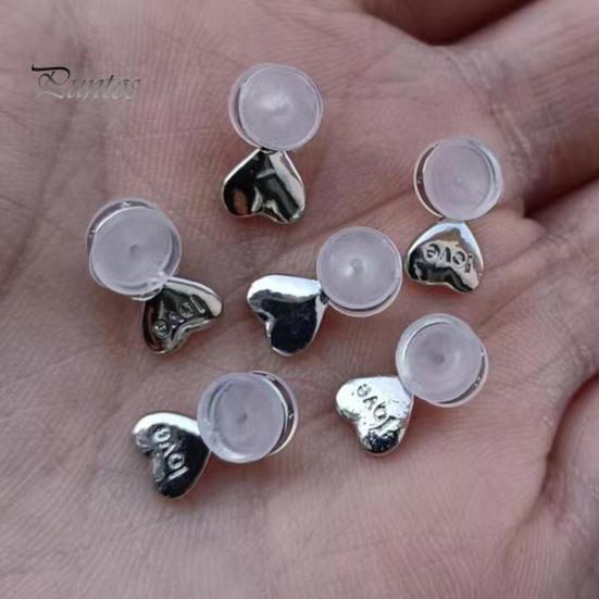 6Pcs Earring Backs Heart Shape Earring Lifter Backs Silicone Earring Backs Replacements for Droopy Ears