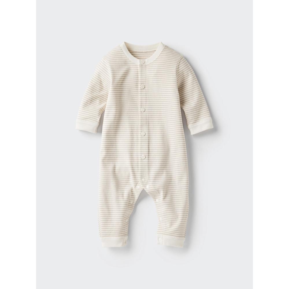 

Uniqlo Bn Лип Ковералл Лонгслив Полоска 30 NATURAL/BABY 60