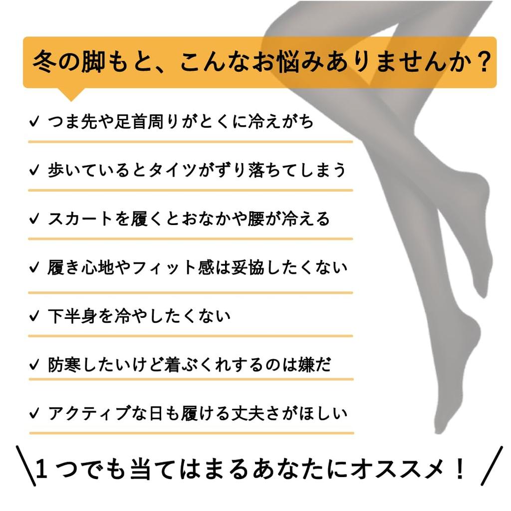 Atsugi COMFORT Blanket Line 320 Denier Sizes Fleece-Lined Tights, TL1831, Women's, Black, M-L