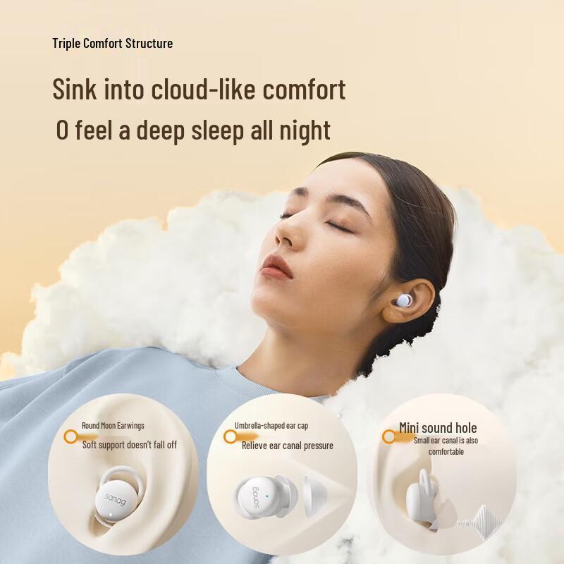 SANAG Mini J20S Sleep Noise-Cancelling Wireless Earbuds