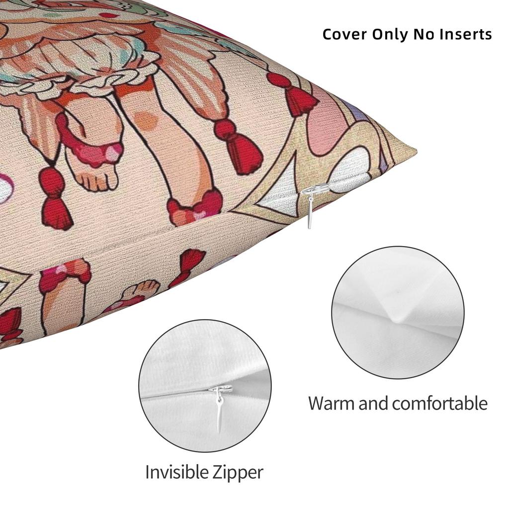 TBHK Manga Square Pillow Covers Polyester Home Hanakoo Nene Yashiro Cushion Cover Cool Home Decoration Throw Pillow Case 40*40