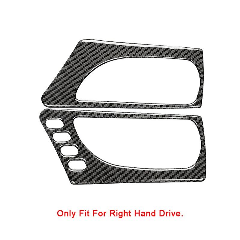 Samochód Wewnętrzna Klamka Drzwi Rama Ochronna Nakładka Dekoracyjna Naklejka Włókno Węglowe Dla Lexus IS250 2013- LHD RHD Wnętrze