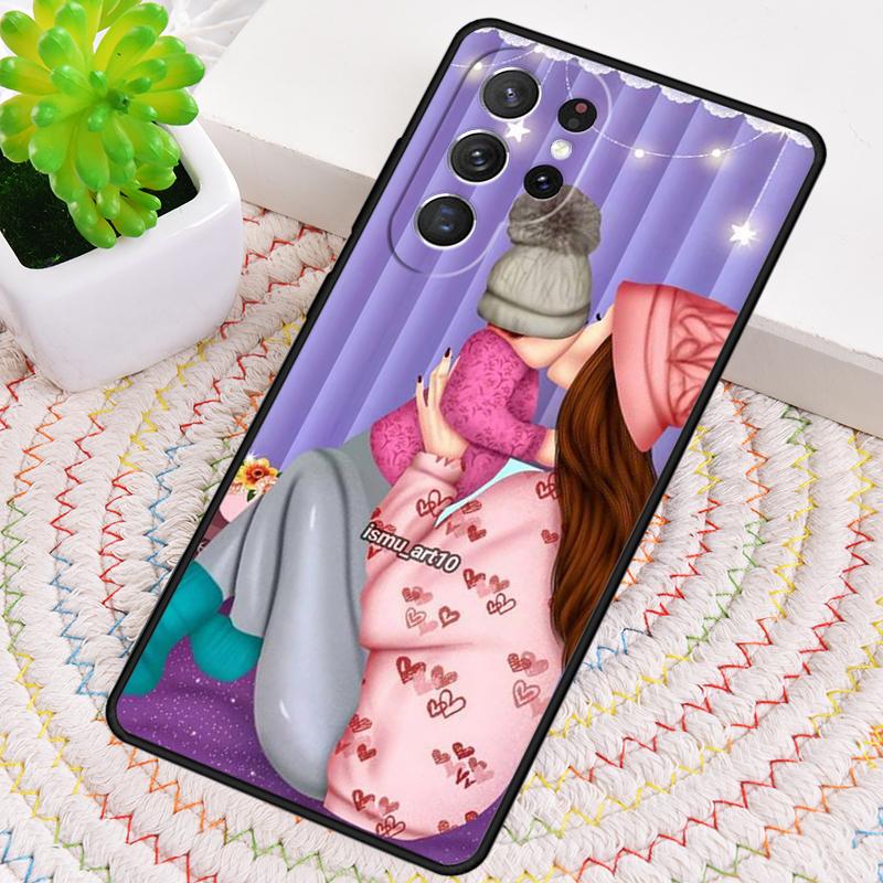 Baby Mom MUM MOTHER Girl Queen Phone Case for Samsung Galaxy Note 10 Pro S26 Ultra S23 S24 FE S25 S21 S22 PLUS Shockproof Cove