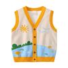 Baby Knit Sweater Vest Kids Boys Cardigan V-Neck Sweater Button Up Waistcoat Toddler Girl Casual Outerwear