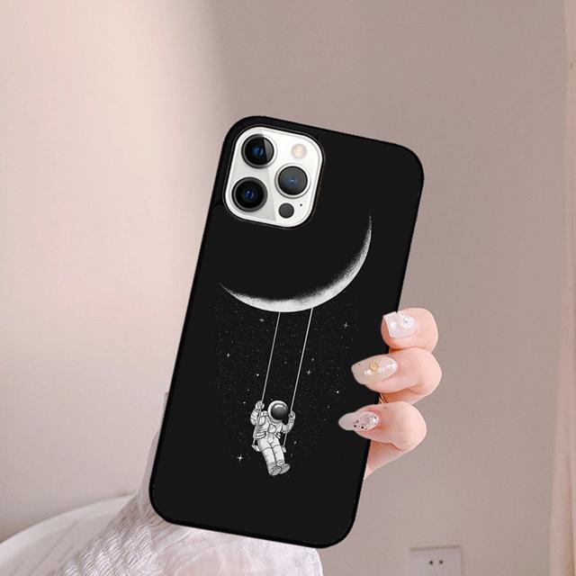 Astronaut Stars Constellation Phone Case Back Cover for iPhone 17 Air 16 15 14 13 11 12 Pro Max PlusS Shell Coque