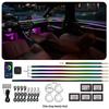 18-in-1 LED Vehicle Ambient Light Strip: Hidden Acrylic, 256 Colors