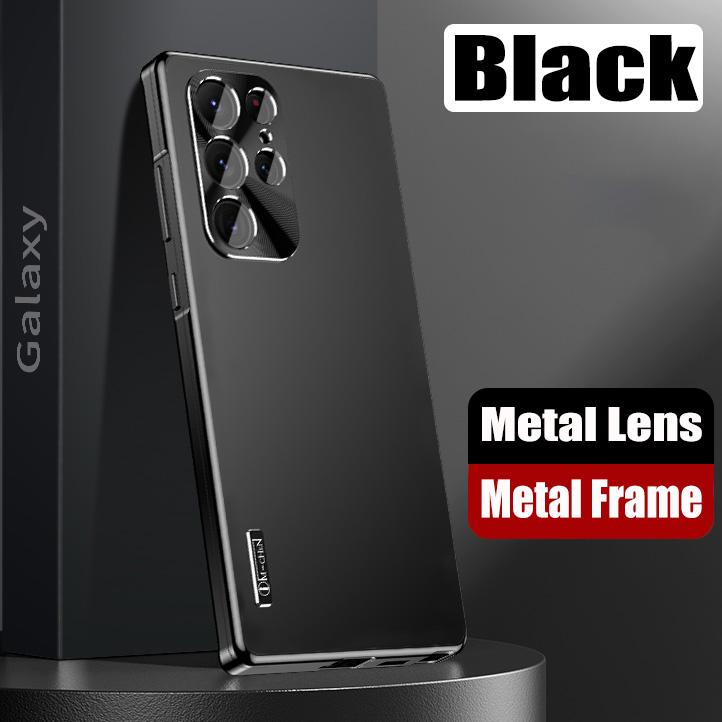 Fashion Magnetic Close Aluminum Metal Case For Samsung Galaxy S25 S24 S23 S22 S21 Ultra Strong Drop Proof Cover