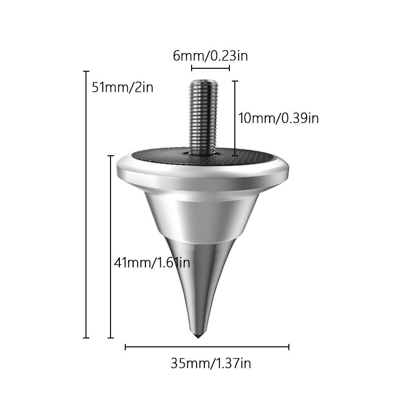 Aluminium-Lautsprecher-Spikes-Füße für verbesserte HiFi-Sound-Leistungen Vibrationsreduzierung Lautsprecher-Vibrationsdämpfer