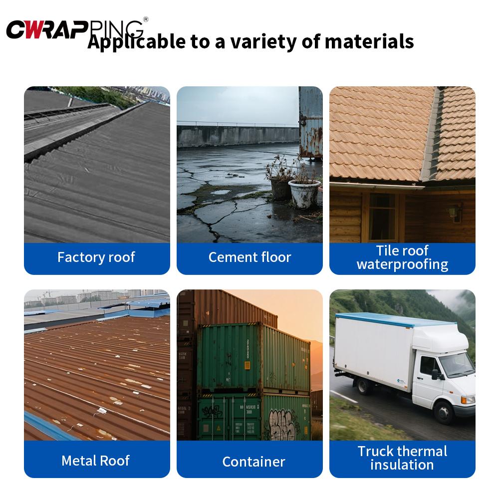 Waterproof Self Adhesive Tape Roof Leak Repair Viscous Sealing Crack Resistance Heat Insulation Renovate for Home Accessories