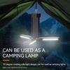 Hight Brightness Rechargeable Outdoor Camping Light Tent Lamp Portable Foldable Flashlight Emergency Power Bank Work Floodlight