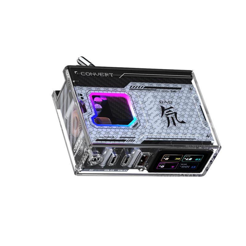 

Nubia Redmagic 150W GaN быстрое зарядное устройство EU Plug Dragon Year быстрое зарядное устройство цветное шоу порт питания постоянного тока + 3 порта USB для Nubia Redmagic EU Plug