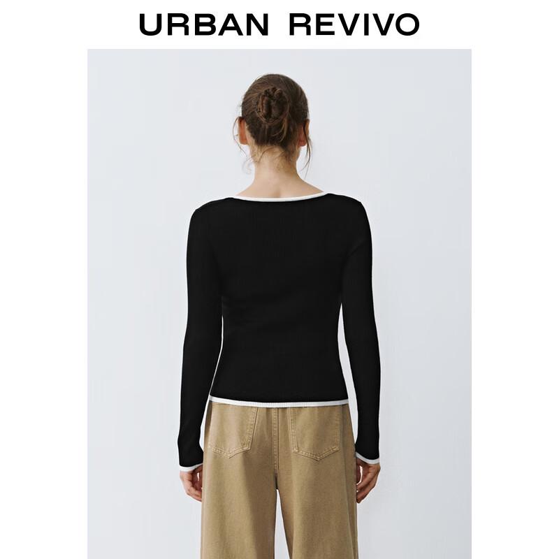 UR Women's Chic Contrast Button Knit Cardigan