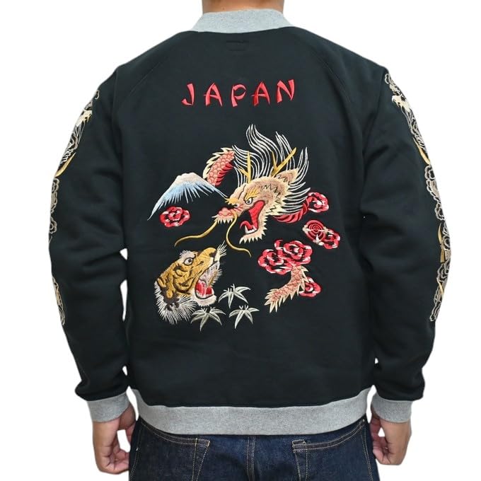 

Tailor Toyo TT69474 Ska Zip Толстовка ДРАКОН ТИГР ОРЕЛ Sukajan Tailor Toyo × × (XL) чёрный