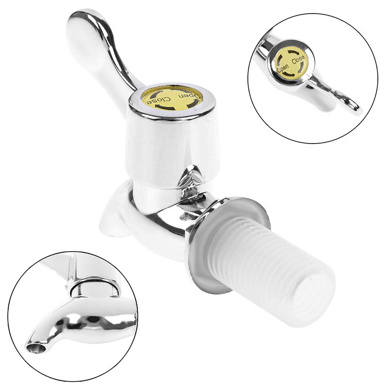 1ks 17mm Stříbrný Skleněný Kohoutek na Láhev na Víno Nádoba Sud na Víno Nádrž na Vodu Kohoutek