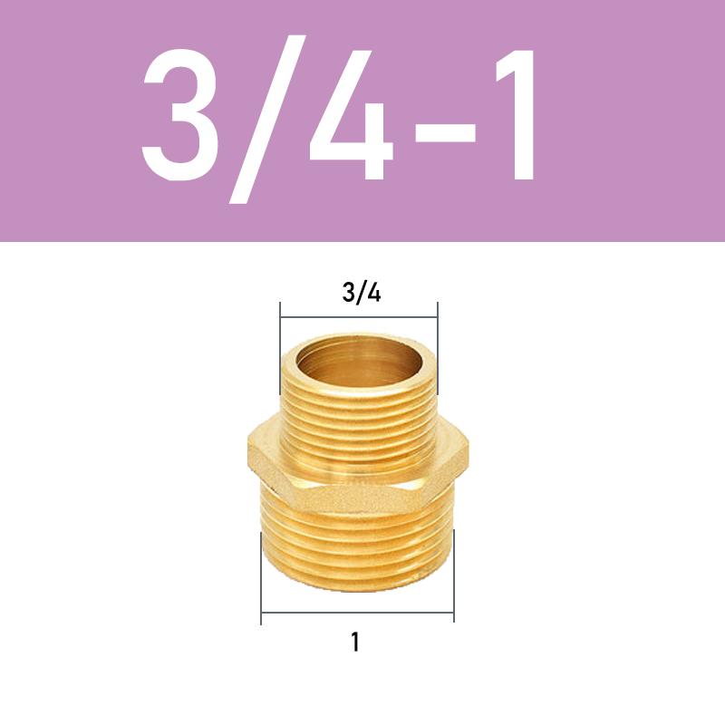 

Латунний Фітинг Шестигранний Ніпель для Труби Швидкознімний Адаптер 1/8 1/4 3/8 1/2 3/4 1 Зовнішня Різьба до Зовнішньої Різьби З єднувач для Води Олії Газу Other