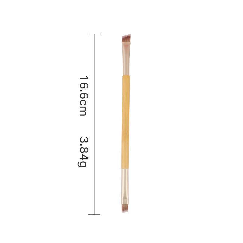 Bamboo Handle Makeup Brush Set: Includes Powder, Concealer, Foundation, Mask, and Eyeshadow Brushes