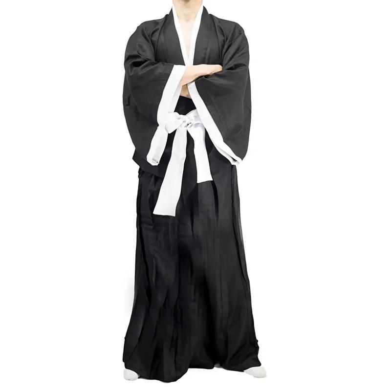 

Костюмы для косплея Bleach Kuchiki Rukia Kurosaki Ichigo Die Pa Soul Society, кимоно синигами, полный наряд, тысячелетняя кровавая война 120 чёрный