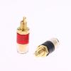 4/10Pcs Brass Terminal Connector With Transparent Shell Banana Plug Socket 4Mm Gold Plated Hifi Speaker Amplifier Binding Posts
