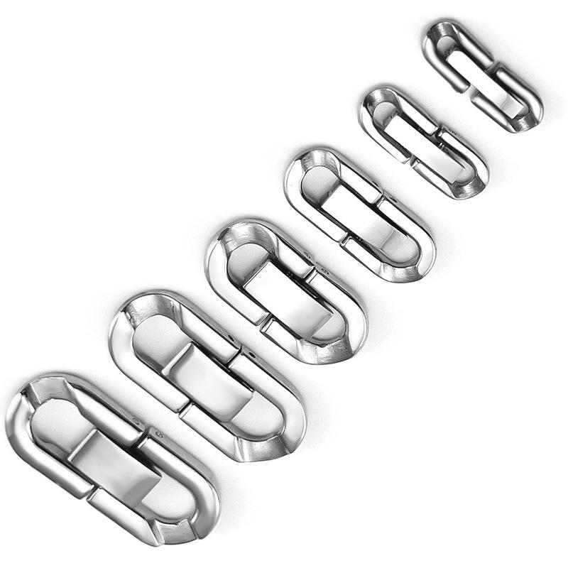 Diy Jewelry Accessories Stainless Steel 304 Jewelry Buckle, Titanium Steel Chain Button, Watch Connection U Grain