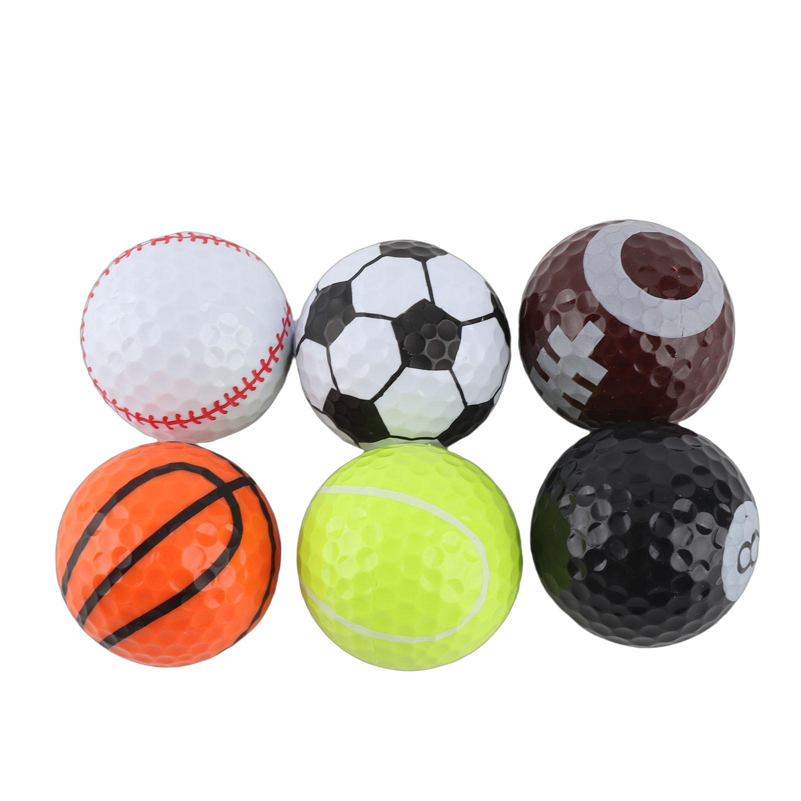 

6-Pack Portable Golf Practice Balls Sports Training Bonus Balls Brand-New Golf Balls for Sports & Gifting