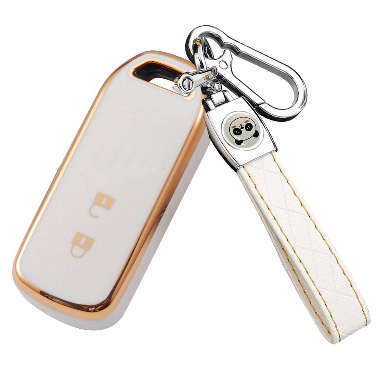 [ZANEKO] N-BOX key case compatible Honda NBOX smart key case ZA-XMjb-NBOX2btC11J-White белый