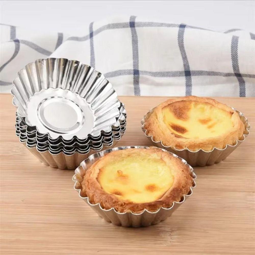 50Pcs Non-Stick Tart Muffin Molds Reusable Kitchen Baking Mold  Bakery Accessories