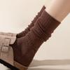 Solid-color Minimalist Pile Socks - Warm and Thick Winter and Autumn Wool Socks, Comfortable and Durable, Trendy Long-legged Socks