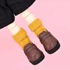 1pair Black Brown Doll Leather Shoes Boots Pretend Play Dolls Uniform Shoes  For Penny