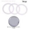 2026 New1 Set (3Pcs Silicone Gaskets & 1Pc Aluminum Filter) Coffee Machine Pot Bottle Replacement Compatible with 3/6/9/12 Cup