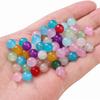 6/8Mm Glass Beads Jelly Paint Imitation Jade Round Beads Loose Beads Glazed Beads Handmade Diy Bracelet Necklace Jewelry