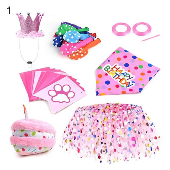 

1 комплект, моющаяся бандана для домашних животных, удобная шапка для улучшения атмосферы, милая собака, шляпа для дня рождения