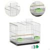 Bird Cage, Carrier with Perches, Portable Iron Cage for Parakeets, Canaries, Small Birds, Cockatoos