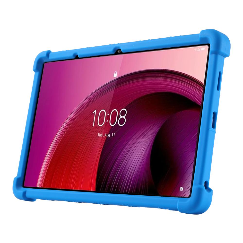For Lenovo Tab M10 5G Silicone Protective Case Folding Kickstand Tablet Anti-drop Cover